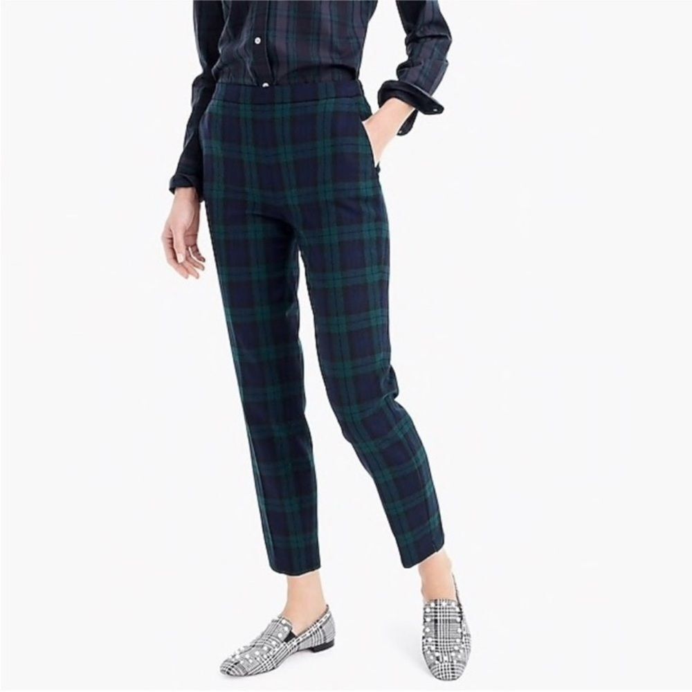 J. Crew Martie Pants in Blackwatch Plaid - 2